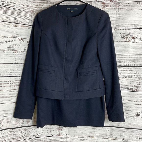 Brooks Brothers Skirts 346 Brooks Brothers Zip Up Jacket And Faux